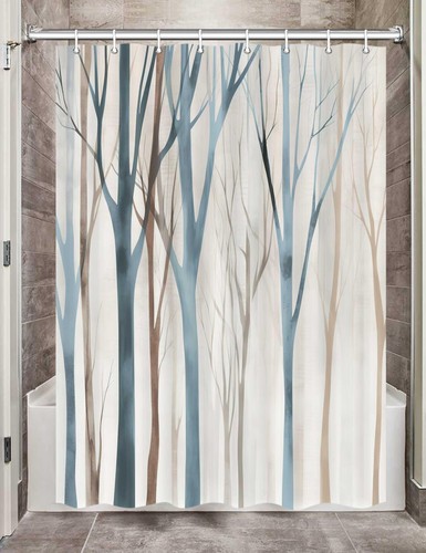 Blue brown birch - blue,