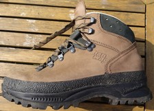 Hanwag ladies leather boots lace up walking boots size 7 brown, hardly worn