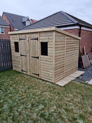 10x8 pent garden - pent, workshop
