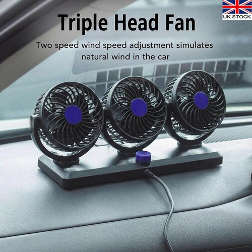 Head 12v car fan triple - 3,