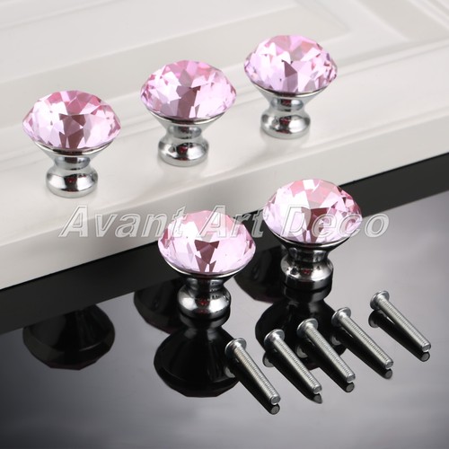 Diamond crystal door knob - crystal,