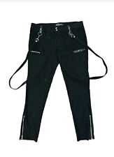 Y2K  Lip service  Gangsta Pranksta Pinstripes Suspenders Pants￼