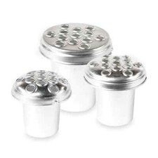 Grave Vase Containers Silver