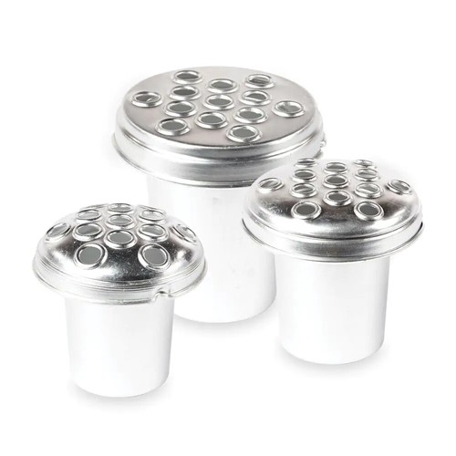 Grave vase containers silver - grave,