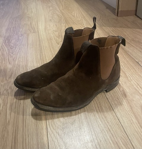 Loake brown suede chelsea - brown,