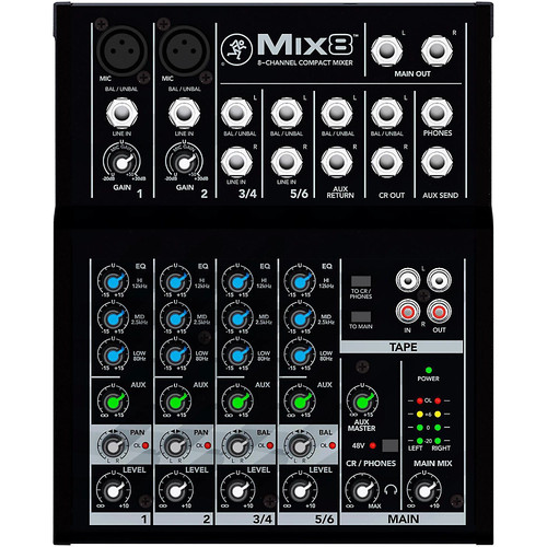 Mackie mix8 channel compact - mackie,