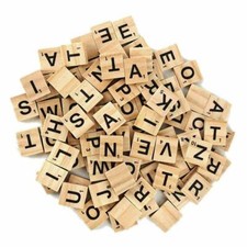 100 Wooden SCRABBLE tiles