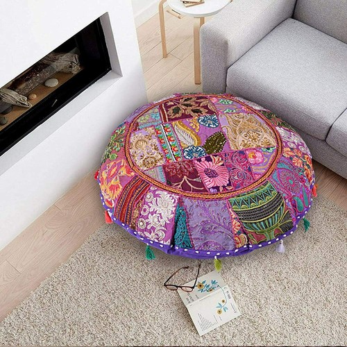 Small purple round - 18", cushion