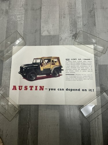 Advertising poster for austin - for,