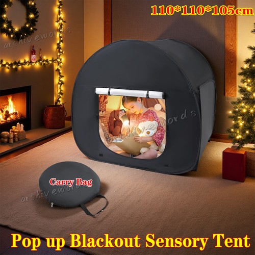 Kids black sensory pop - black, tent