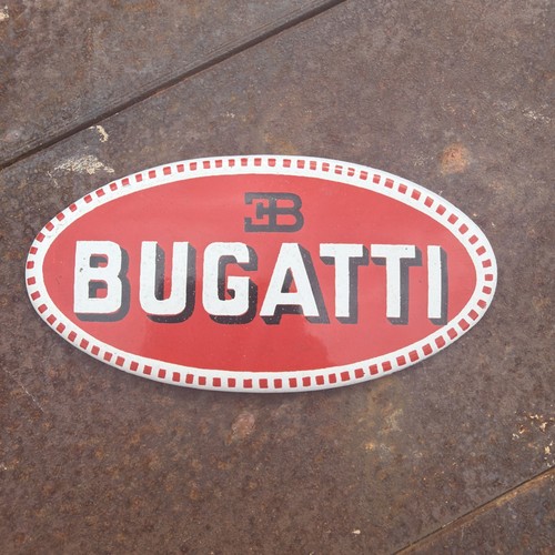 Vintage bugatti enamel - vintage,