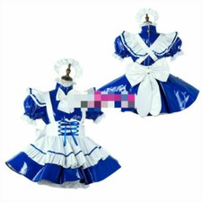 PVC sissy maid outfit with