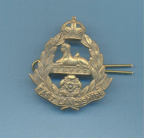 East lancashire regiment brass - lancashire, regiment.brass