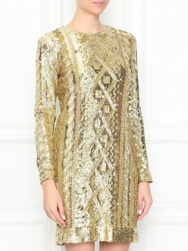Max mara gold mini - gold, sequin