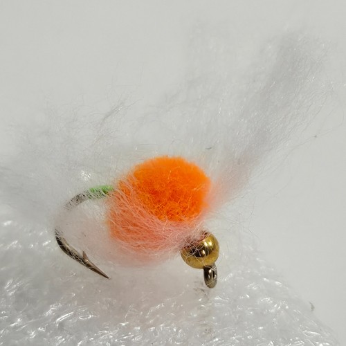 New orange gold bead egg - egg, fly