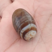 Vintage Natural Eye Suliemani Agate Bead Amulet