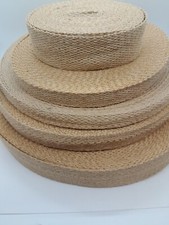 Natural Hessian Jute Tape Webbing Rustic Various Size Upholstery Burlap Ribbon