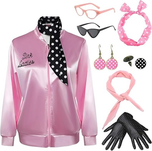 Pink ladies jacket grease - ladies,