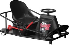 Razor Crazy Cart XL Pro Lithium Electric Go Kart For Adults, Black