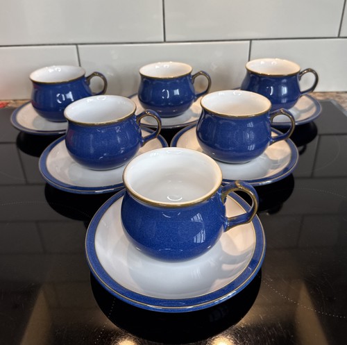 Denby imperial blue tea cups - cups, &