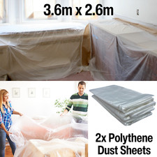 Polythene Dust Sheet 2x Clear