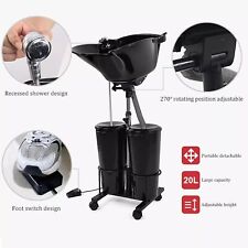 Salon Hair Backwash Unit Shampoo Bowl Beauty Barber Hairdresser Sink Basin