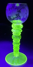 ANTIQUE URANIUM GREEN GLASS
