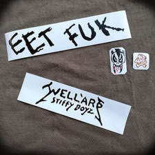 James Hetfield EET FUK guitar stickers Well’ard Stiffy Boyz ESP Explorer MX220