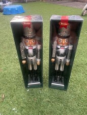 Christmas Nutcrackers Set of 2 Obc Kunsthandwerk Christmas Decorations Wooden