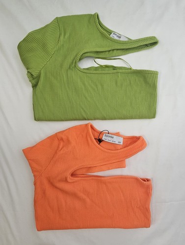 Bershka ribbed cut - bershka, cut-out