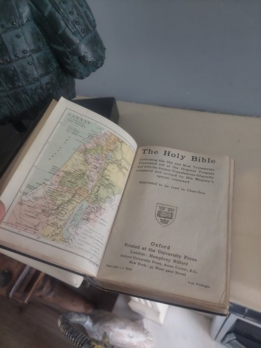 Leather holy bible - bible, &