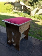 Vintage Wooden Piano Stool