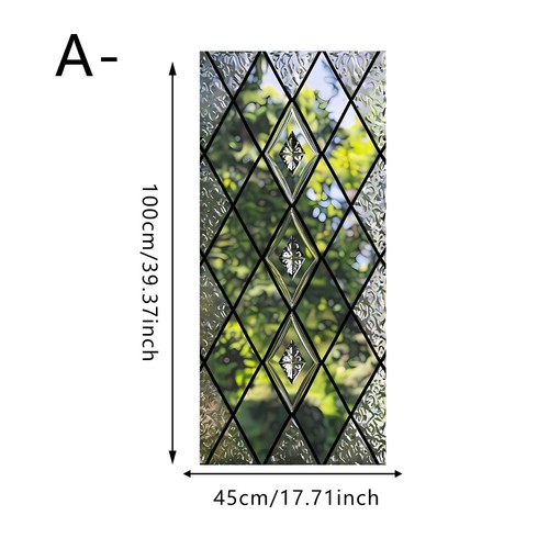 Geometric frosted window film - frosted,