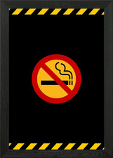 Smoking Sign Framed Wall Art