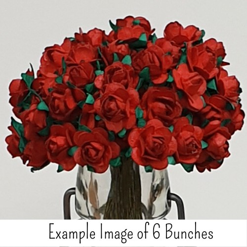 Small red roses scrapbook card - scrapbook,