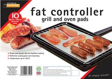 50 x Fat Controller Grill & Oven Cooking Pads Absorbs Fat