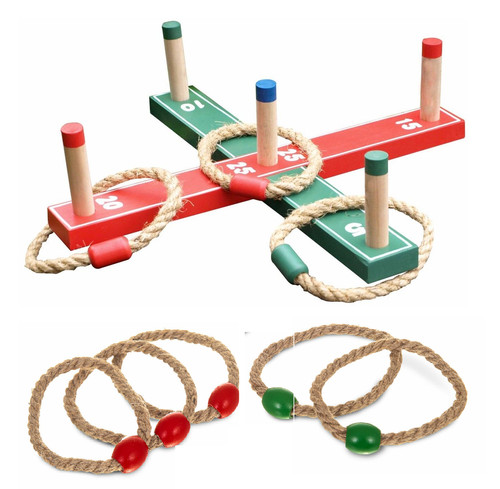 Wooden quoits ring - toss, hoopla