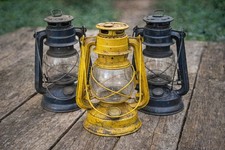 Vintage Kerosene Lanterns Set