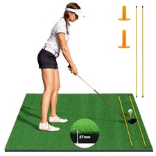 27mm Golf Hitting Mat Realistic Golf Practice Mat Indoor/Outdoor Putting Mat