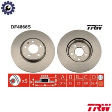 2x BRAKE DISC DF4866S FOR AUDI