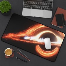 Milky Way Central Black Hole Galaxy Space Star Artistic Desk Mat Mouse Pad Large