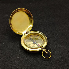 Brass Pocket Compass 2" –