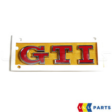 NEW GENUINE VW GOLF MK7 13-17 REAR GTI TRUNK BADGE EMBLEM RED 5G0853675AC JZQ