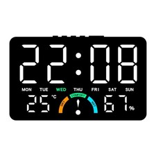 Wall-mounted Digital LED Clocks Temperature Display Table Clock  for Bedroom