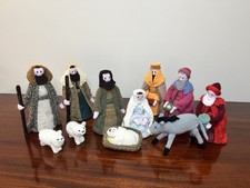 Handmade Knitted Nativity Set