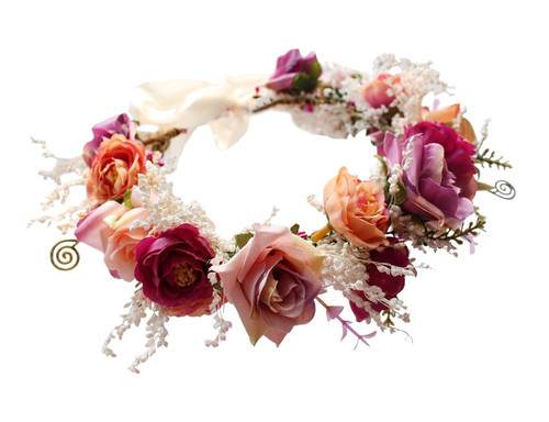 Women floral crown - floral, rose