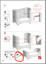 Leander Bed / Cot Bed 1x Spare