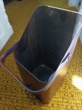 1950s Vintage Mallod Plywood Bentwood Coal Scuttle Teak