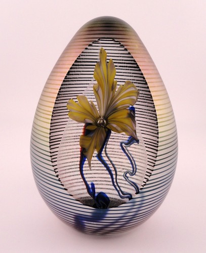 Okra flower paperweight - paperweight, by