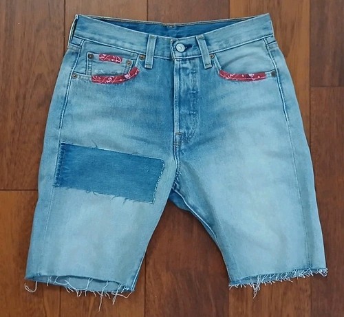 Levi 501 blue jeans shorts - levi's,